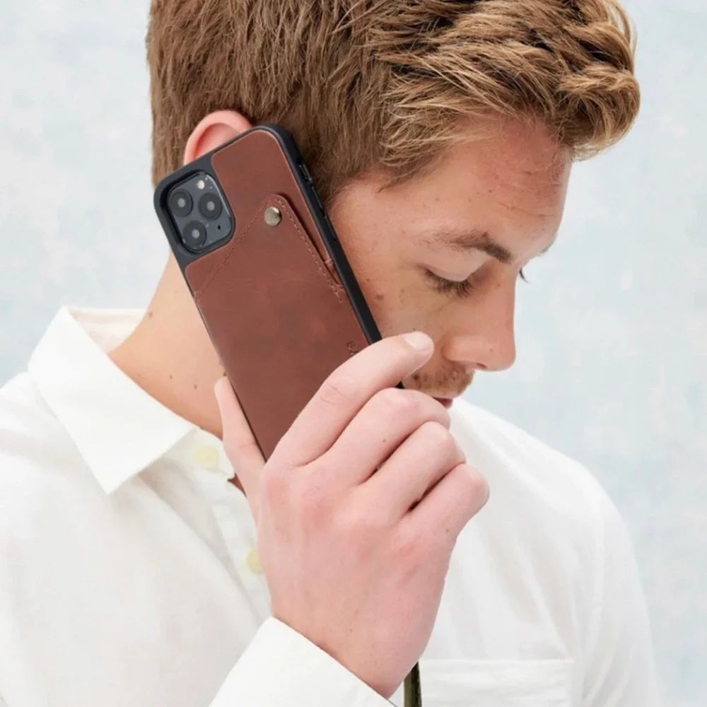 Bandolier Ryder Distressed Leather iPhone XS Max Wallet With Lanyard